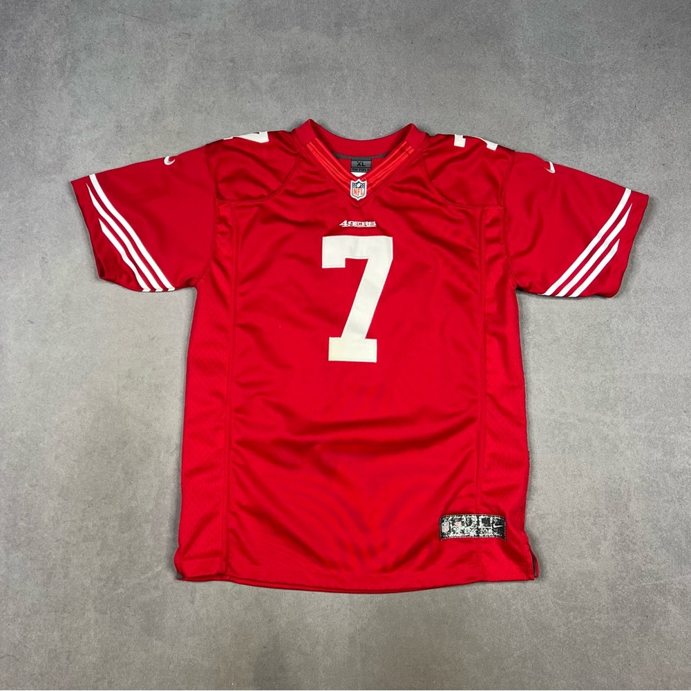 NFL San Francisco 49ers Red On-Field Jersey Colin Kaepernick